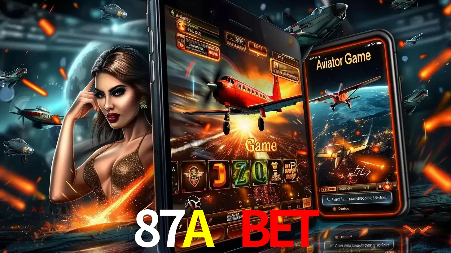 Mulher estilosa cercada por telas que exibem a jogabilidade do Aviator, capturando a intensidade e a estratégia deste popular crash game oferecido pelo 87A BET.